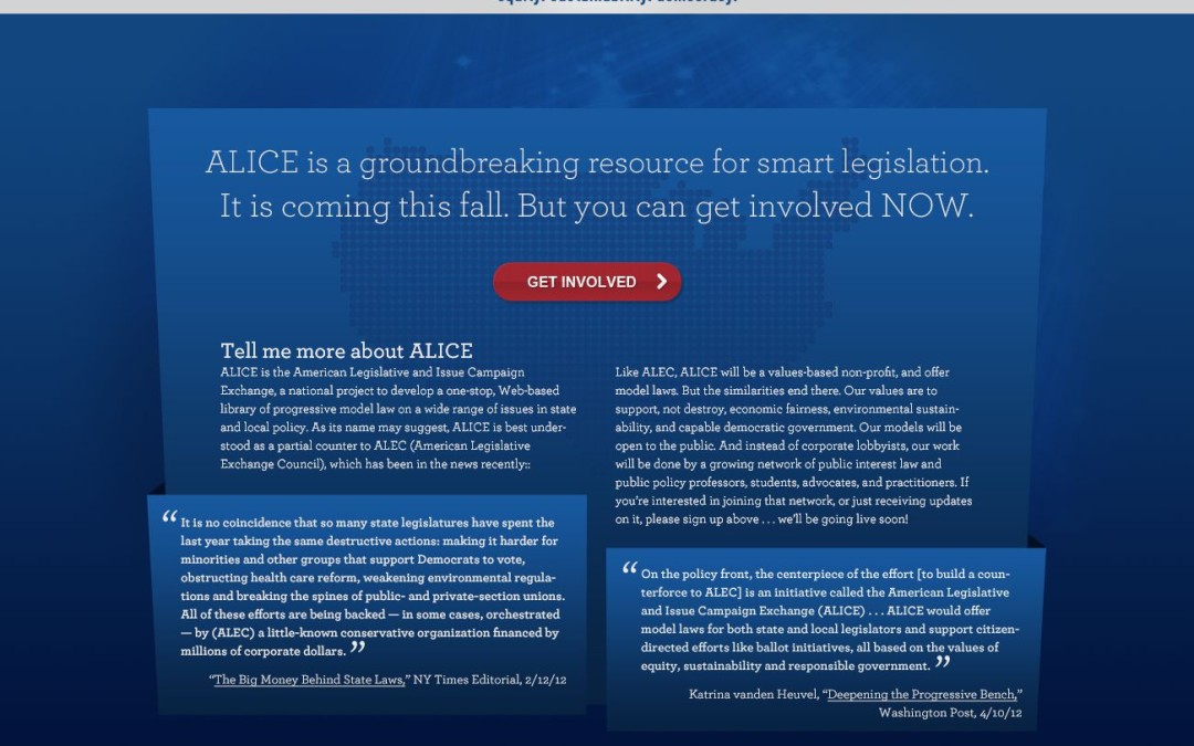 ALICE: Preview Web Site